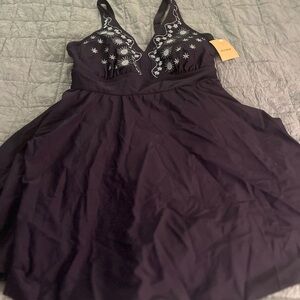 Bloomchic Navy Swim Dress NWT Women’s size 10